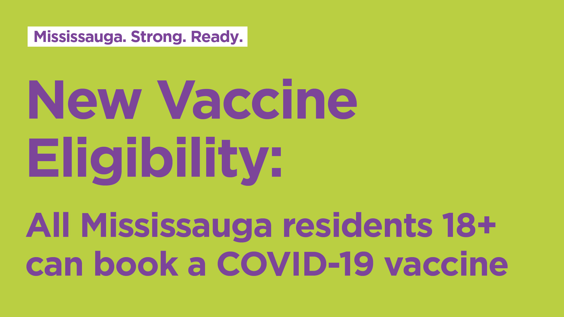 All Peel residents 18+ can book COVID19 vaccine appointments beginning May 6 Councillor All Peel residents 18+ can book COVID19 vaccine appointments beginning May 6 Councillor