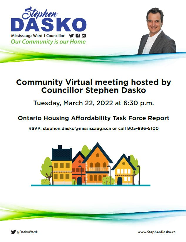 Community Virtual Meeting Housing Affordability Task Force Tuesday